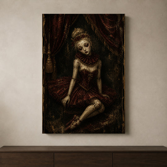 Velvet Ballerina canvas shown in a styled interior.